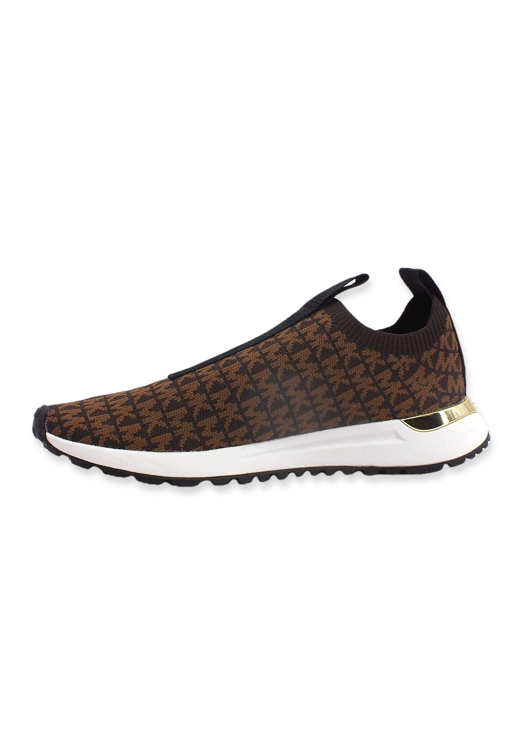 MICHAEL KORS Bodie Sneaker Slip On Donna Brown 43F2BDFP1Y - Sandrini Calzature e Abbigliamento