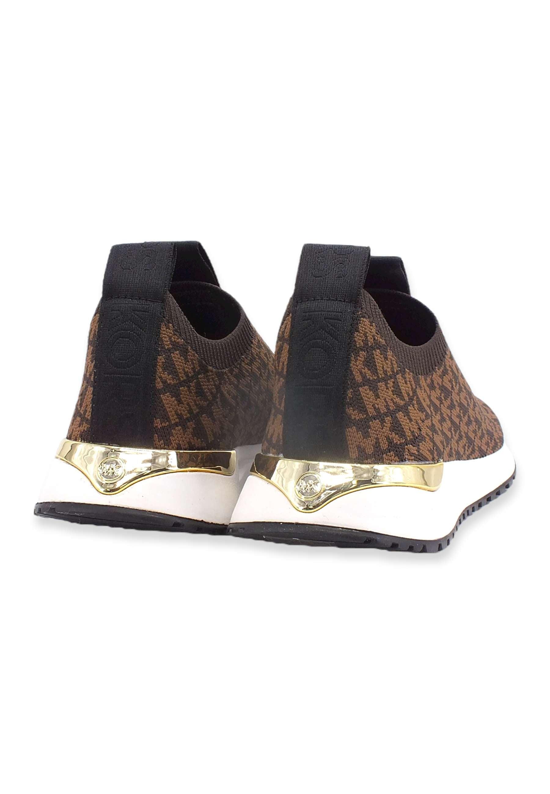 MICHAEL KORS Bodie Sneaker Slip On Donna Brown 43F2BDFP1Y - Sandrini Calzature e Abbigliamento