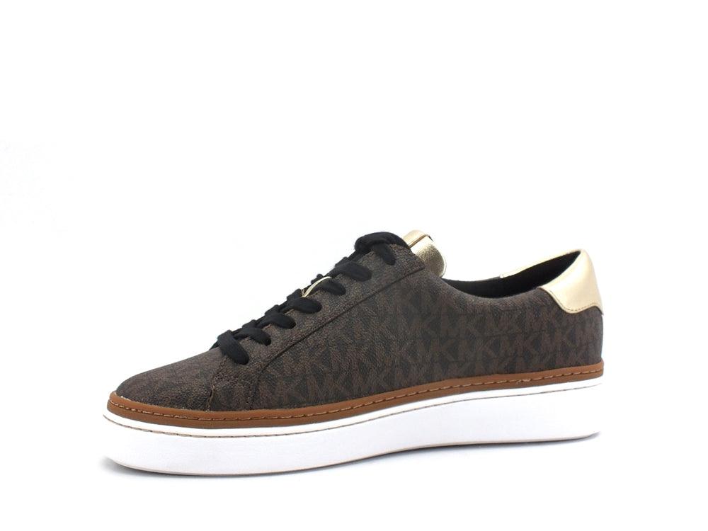 MICHAEL KORS Chapman Lace Up Sneaker Logo Brown 43F1CHFS1B - Sandrini Calzature e Abbigliamento