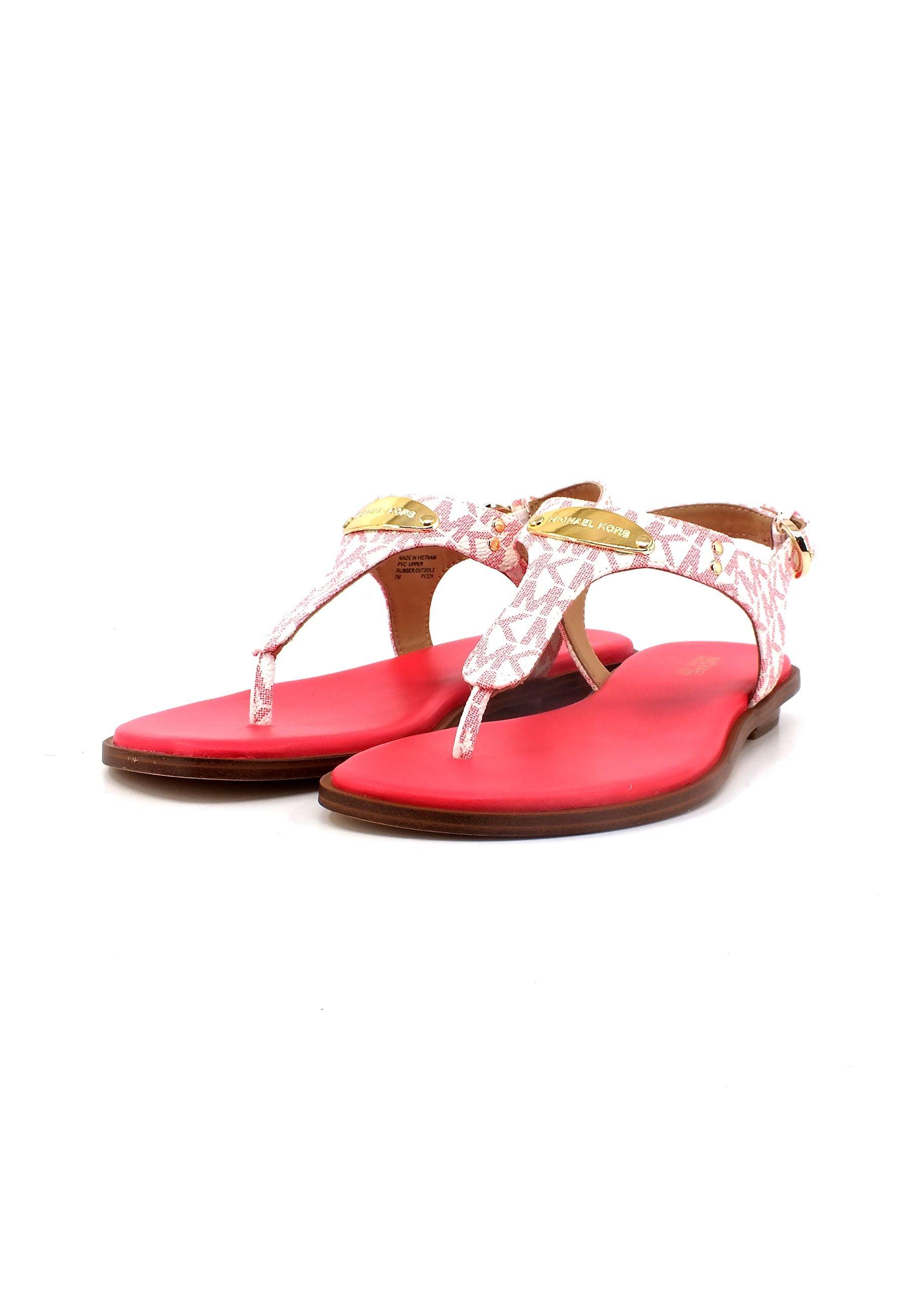 MICHAEL KORS Ciabatta Infradito Glitter Donna Geranium 40R5MKFA1B - Sandrini Calzature e Abbigliamento
