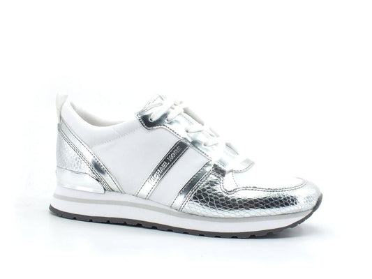MICHAEL KORS Dash Trainer Sneaker Metallic Snake Silver 43R2DAFS1D - Sandrini Calzature e Abbigliamento