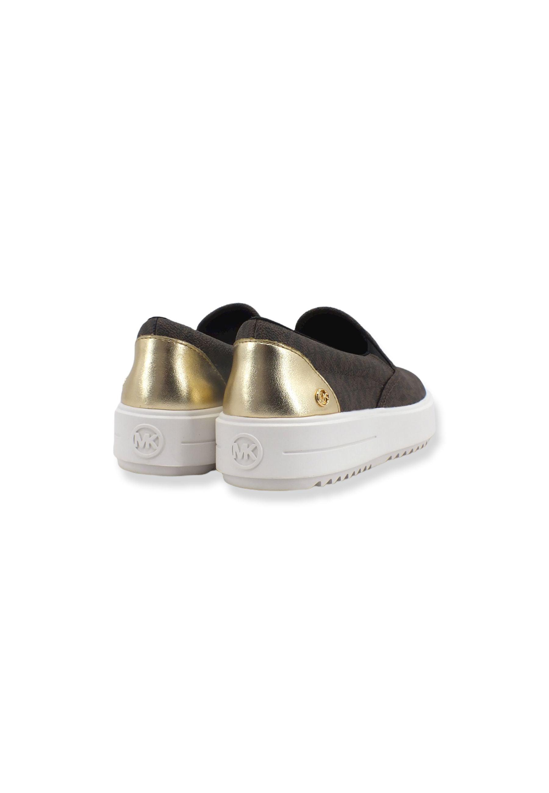 MICHAEL KORS Emmett Slip On Sneaker Donna Brown 43T2ETFP1B - Sandrini Calzature e Abbigliamento