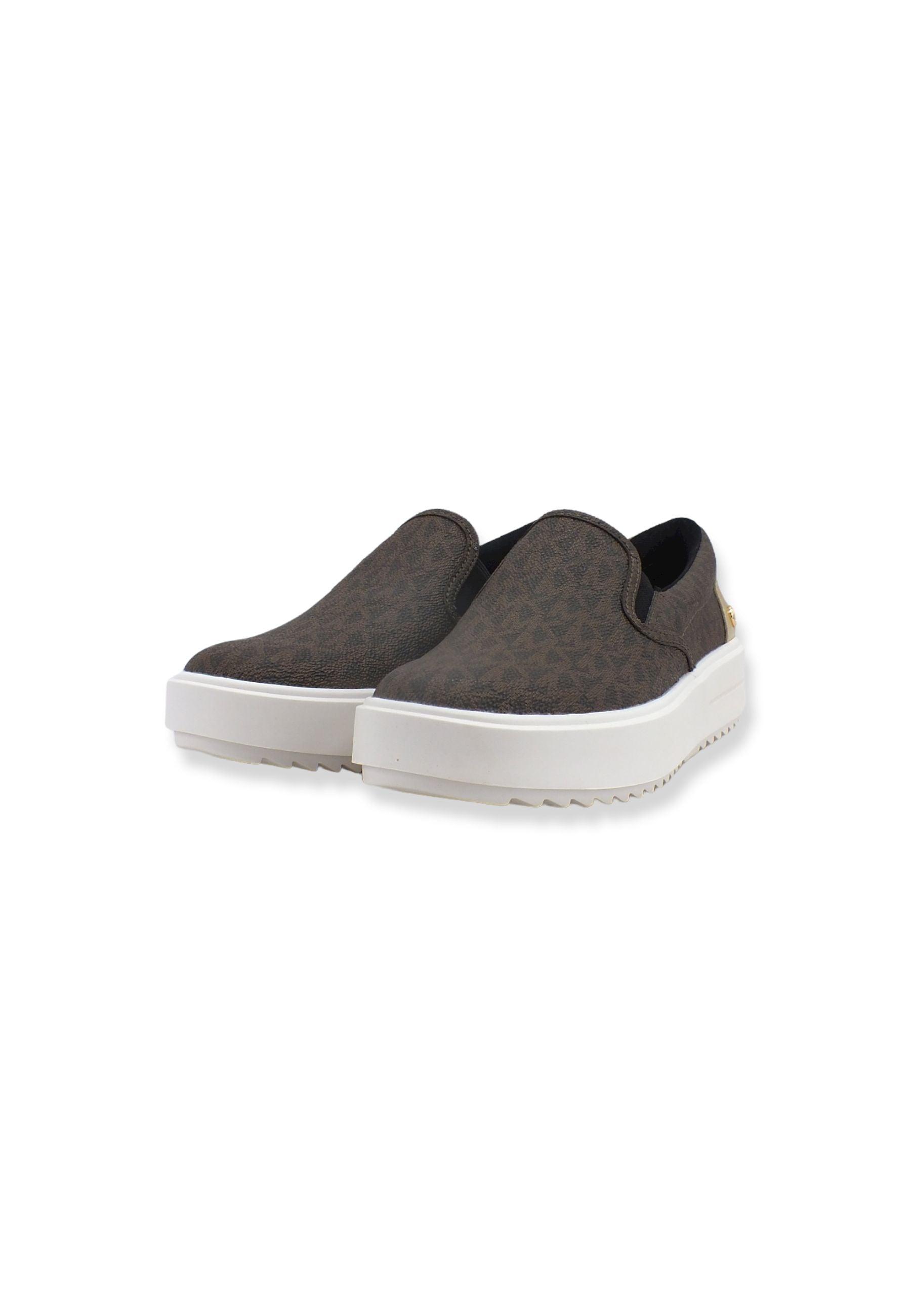 MICHAEL KORS Emmett Slip On Sneaker Donna Brown 43T2ETFP1B - Sandrini Calzature e Abbigliamento