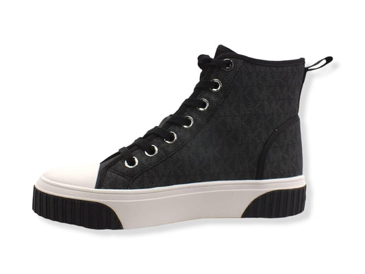 MICHAEL KORS Gertie Hi Top Semi Lux Sneaker Donna Black 43R2GTFE6B - Sandrini Calzature e Abbigliamento