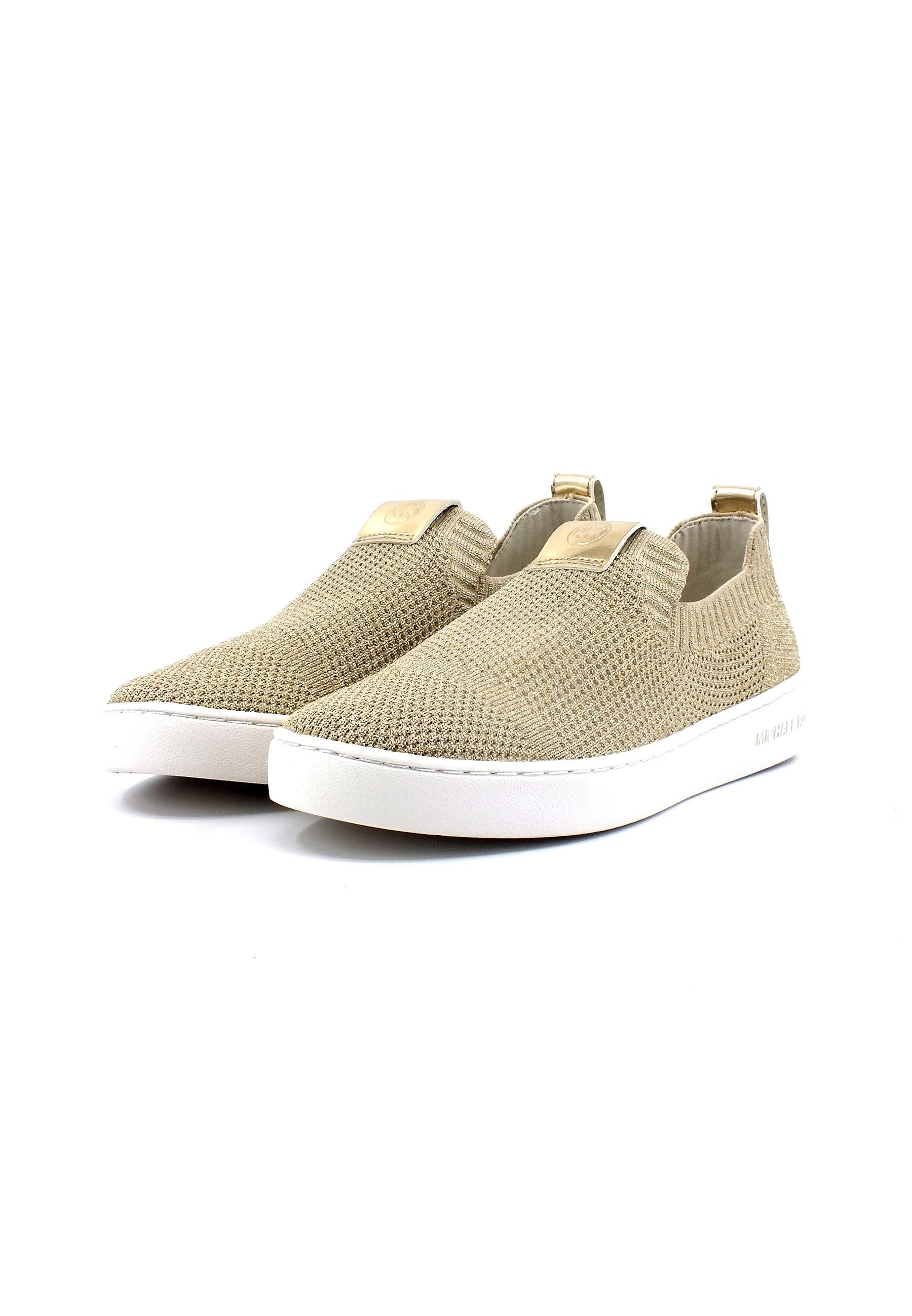 MICHAEL KORS Juno Knit Slip On Sneaker Donna Pale Gold 43R3JUFSAM - Sandrini Calzature e Abbigliamento