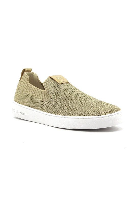 MICHAEL KORS Juno Knit Sneaker Donna Pale Gold 43R3JUFSAM - Sandrini Calzature e Abbigliamento