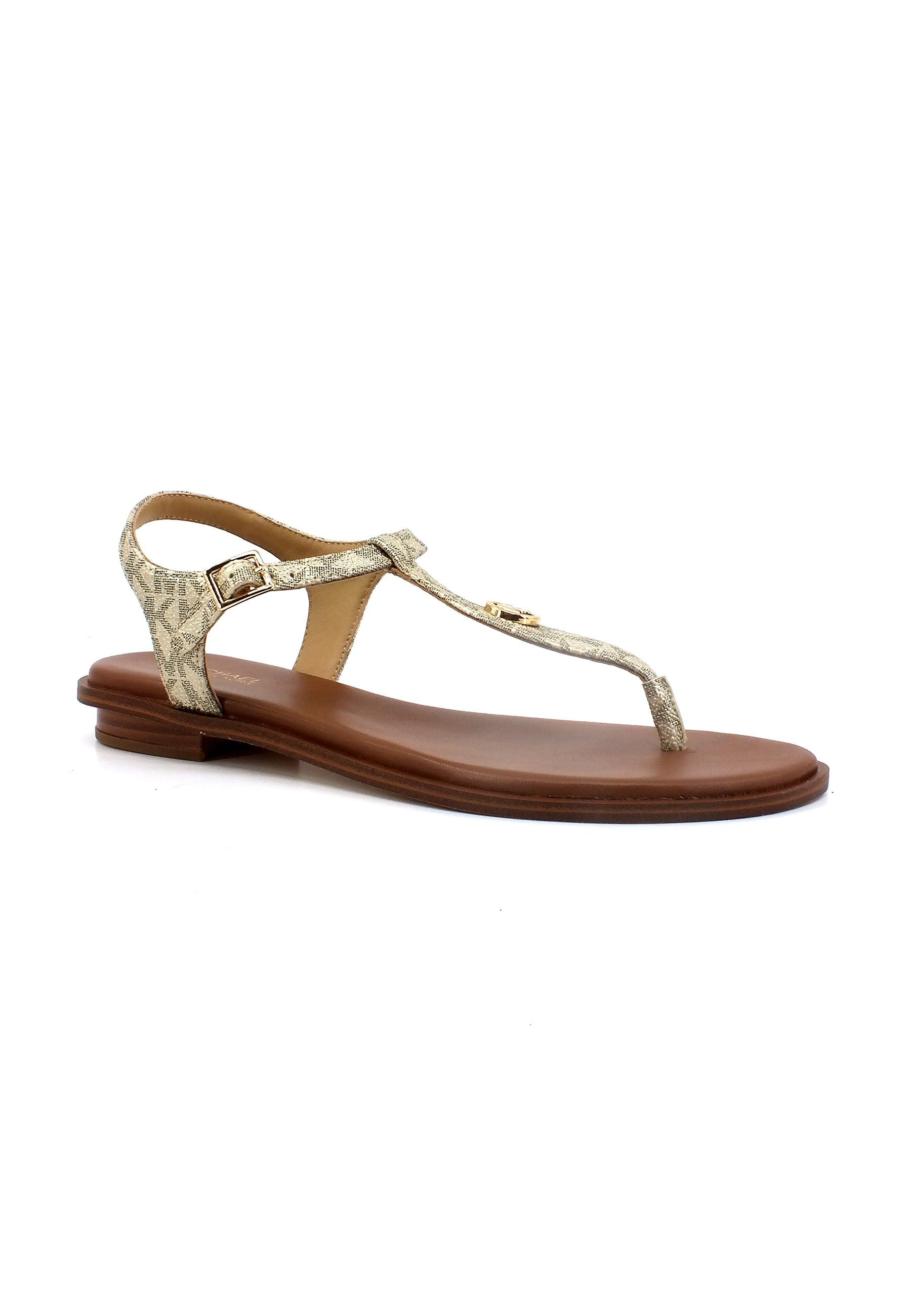 MICHAEL KORS Mallory Thong Sandalo Donna Beige Pale Gold 40T1MAFA3B - Sandrini Calzature e Abbigliamento
