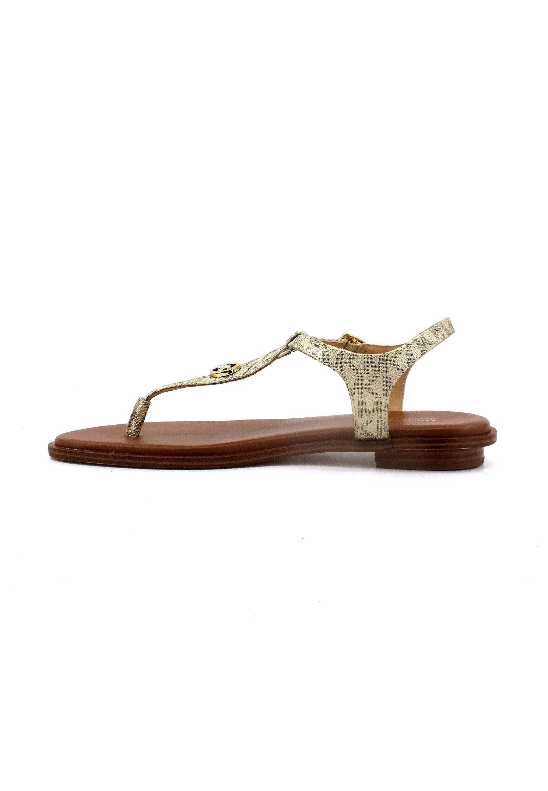 MICHAEL KORS Mallory Thong Sandalo Donna Beige Pale Gold 40T1MAFA3B - Sandrini Calzature e Abbigliamento