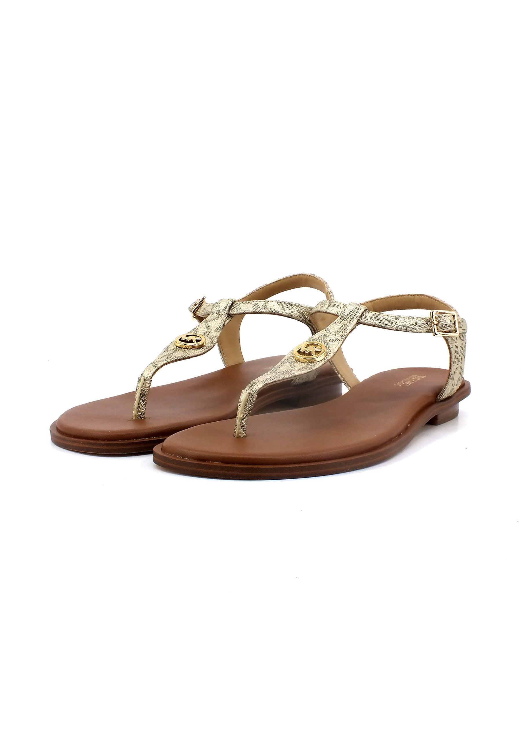 MICHAEL KORS Mallory Thong Sandalo Donna Beige Pale Gold 40T1MAFA3B - Sandrini Calzature e Abbigliamento