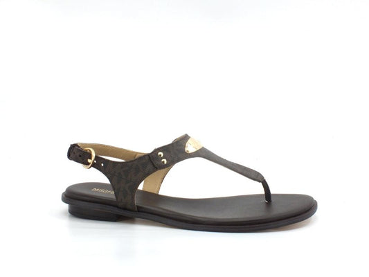 MICHAEL KORS Plate Thong Sandalo Infradito Brown 40R5MKFA1B - Sandrini Calzature e Abbigliamento