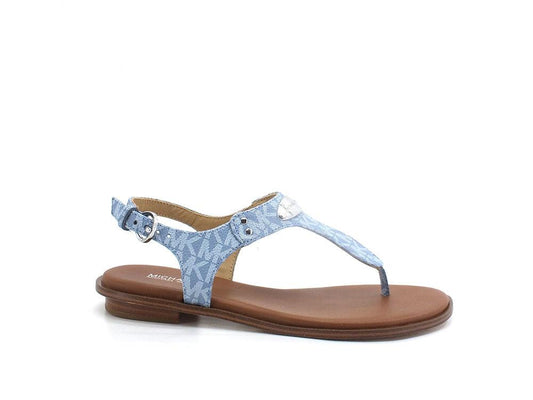 MICHAEL KORS Plate Thong Sandalo Infradito Chambray Azzurro 40R5MKFA1B - Sandrini Calzature e Abbigliamento