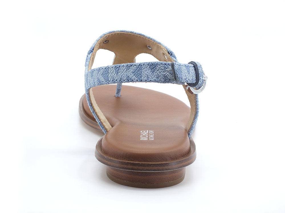 MICHAEL KORS Plate Thong Sandalo Infradito Chambray Azzurro 40R5MKFA1B - Sandrini Calzature e Abbigliamento