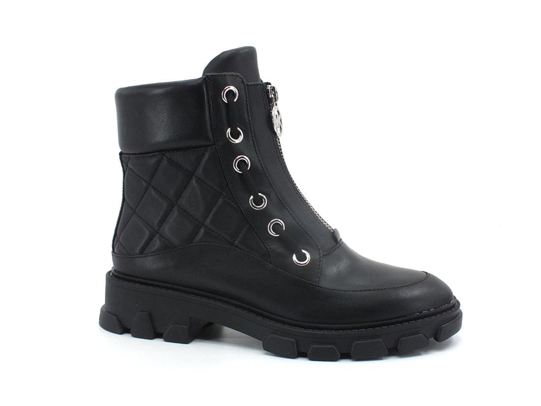 MICHAEL KORS Ridley Flat Bootie Anfibio Combact Black 40F1RIFE9L - Sandrini Calzature e Abbigliamento
