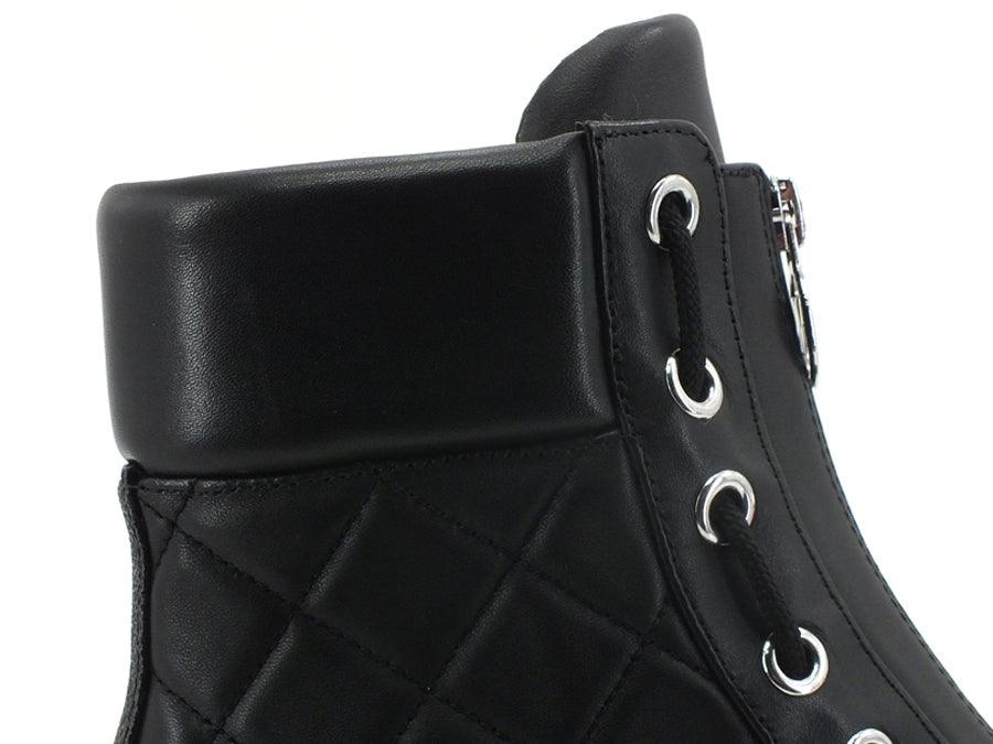 MICHAEL KORS Ridley Flat Bootie Anfibio Combact Black 40F1RIFE9L - Sandrini Calzature e Abbigliamento