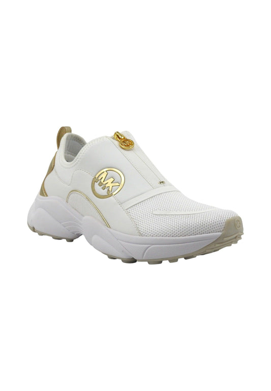 MICHAEL KORS Sami Zip Tranier Sneaker Donna Optic White 43H3SMFSAD - Sandrini Calzature e Abbigliamento