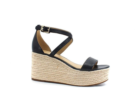 MICHAEL KORS Serena Wedge Sandalo Espadrilles Zeppa Black 40S2SEMS1L - Sandrini Calzature e Abbigliamento