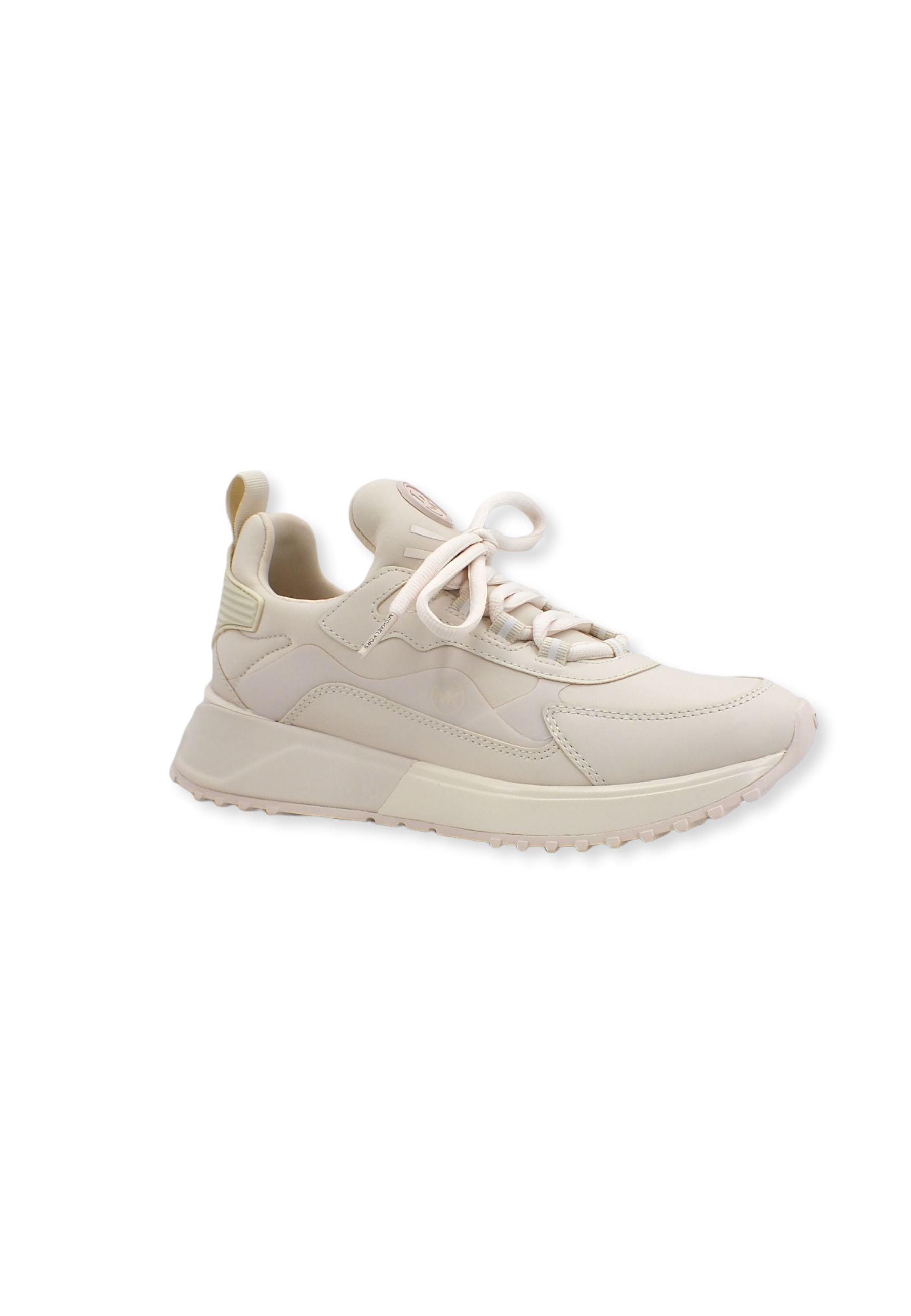 MICHAEL KORS Theo Sport Scuba Sneaker Donna Beige Lt Cream 43R2THFS3D - Sandrini Calzature e Abbigliamento