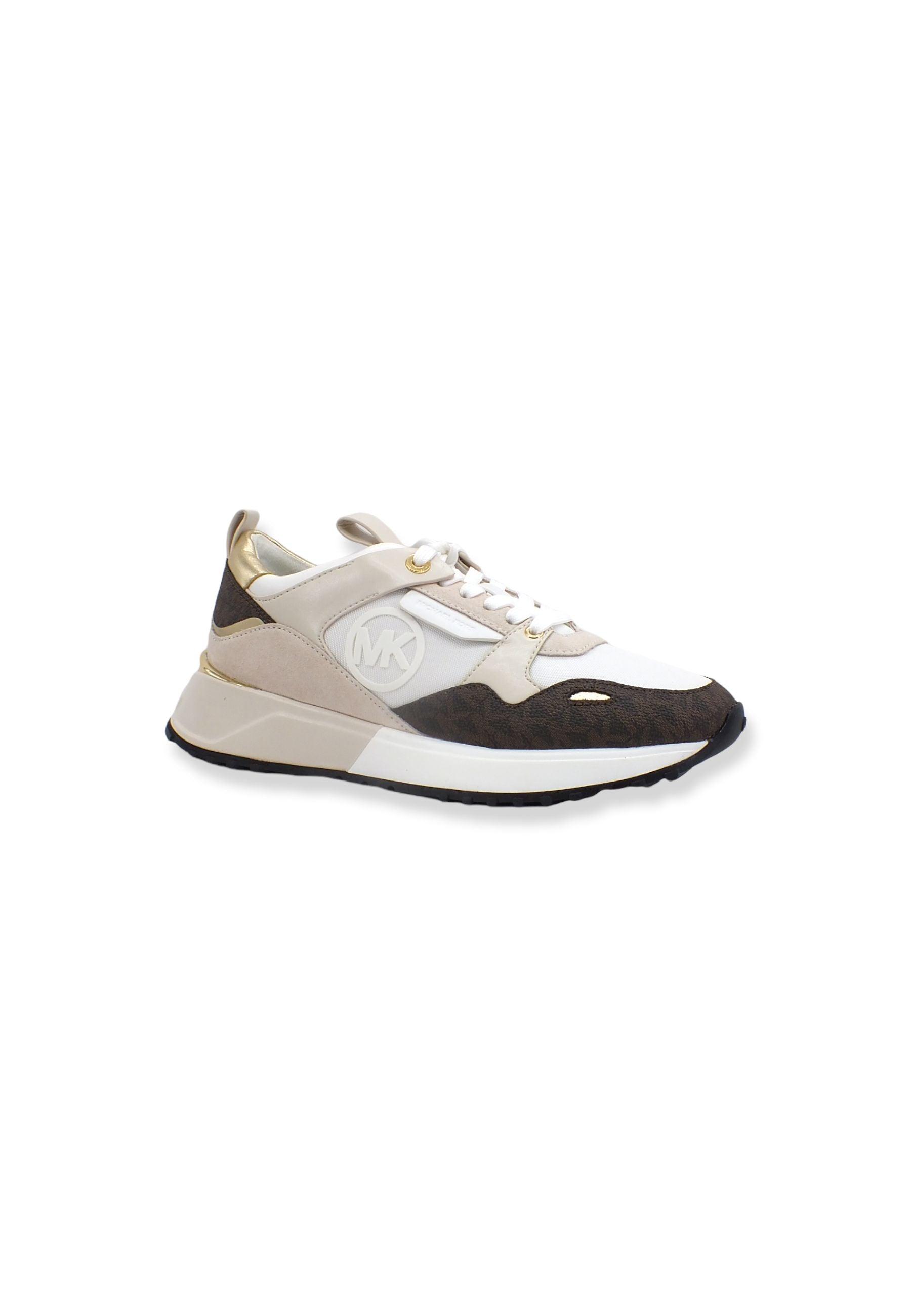 MICHAEL KORS Theo Trainer Sneaker Donna Fantasia Optic White 43F1THFS1B - Sandrini Calzature e Abbigliamento