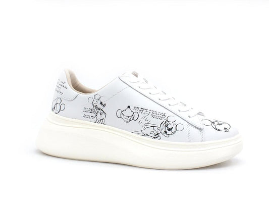 MOA Master Of Arts Disney Sneaker Platform Gallery Mickey Mouse White MD478 - Sandrini Calzature e Abbigliamento