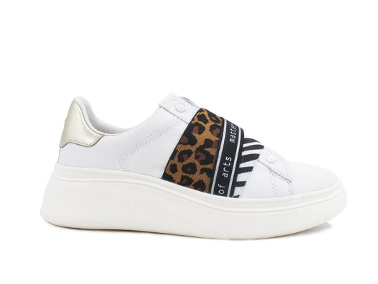 MOA Sneaker Elastico Platform White MOA1371 - Sandrini Calzature e Abbigliamento