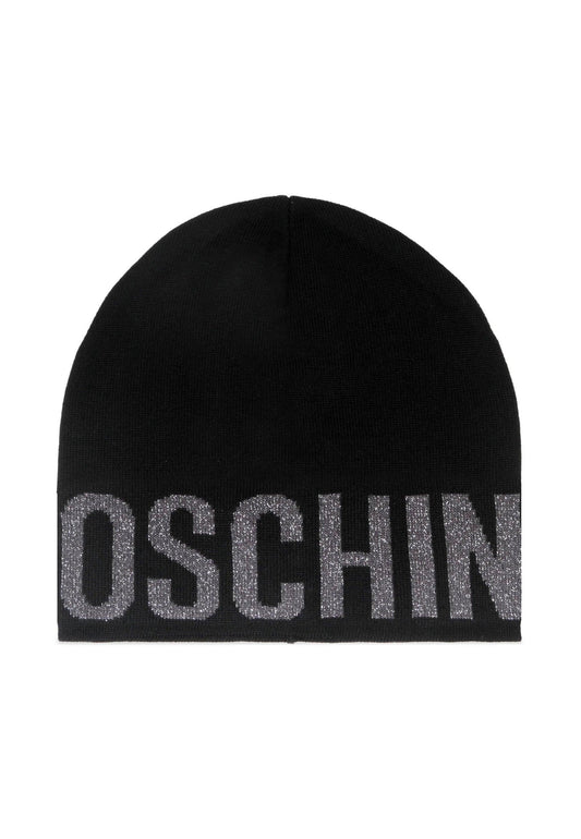 MOSCHINO Berretta Donna Black Silver 65165-M2997 - Sandrini Calzature e Abbigliamento