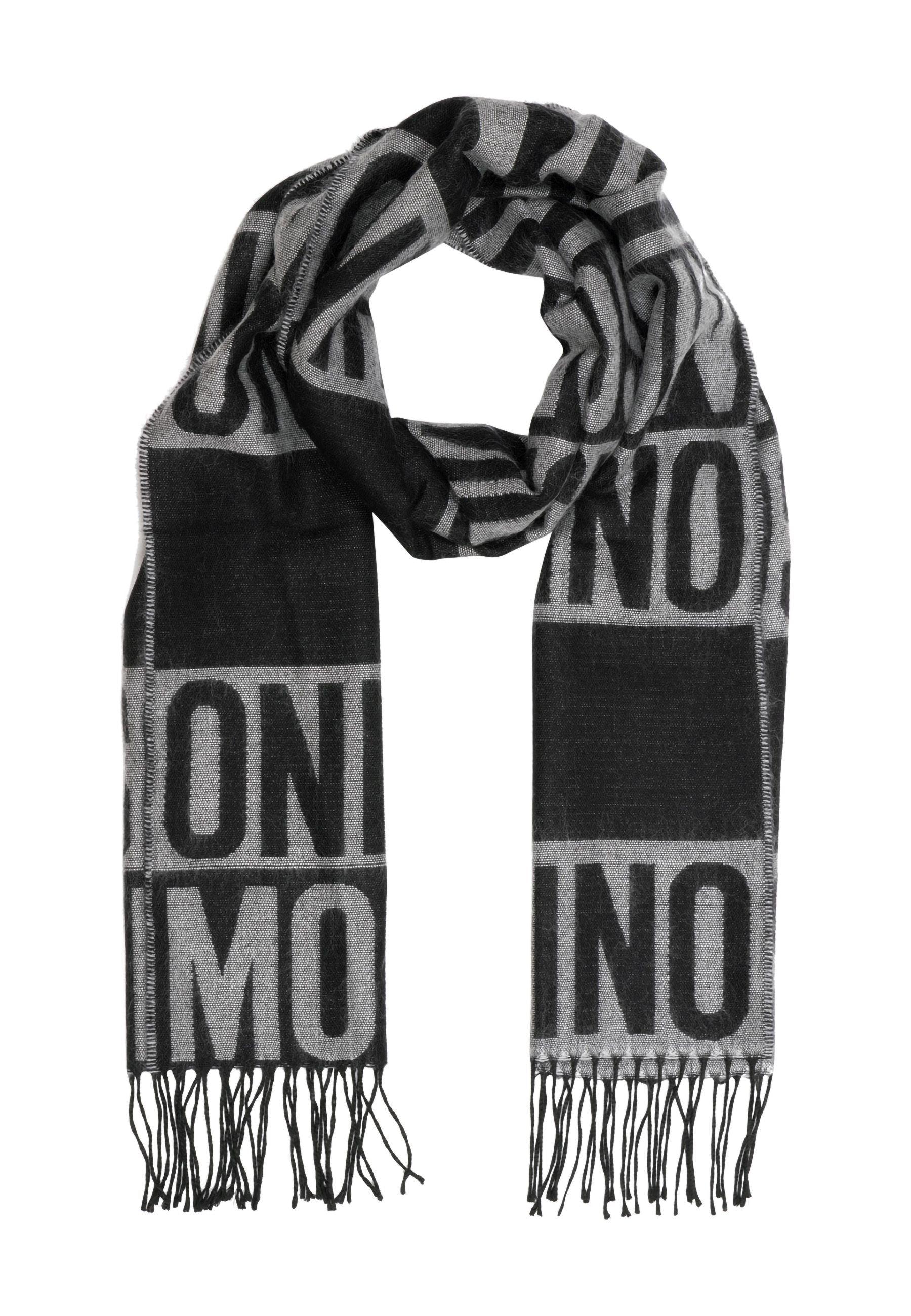 Scopri MOSCHINO Sciarpa Donna Black Grey 30770-M2990 al miglior