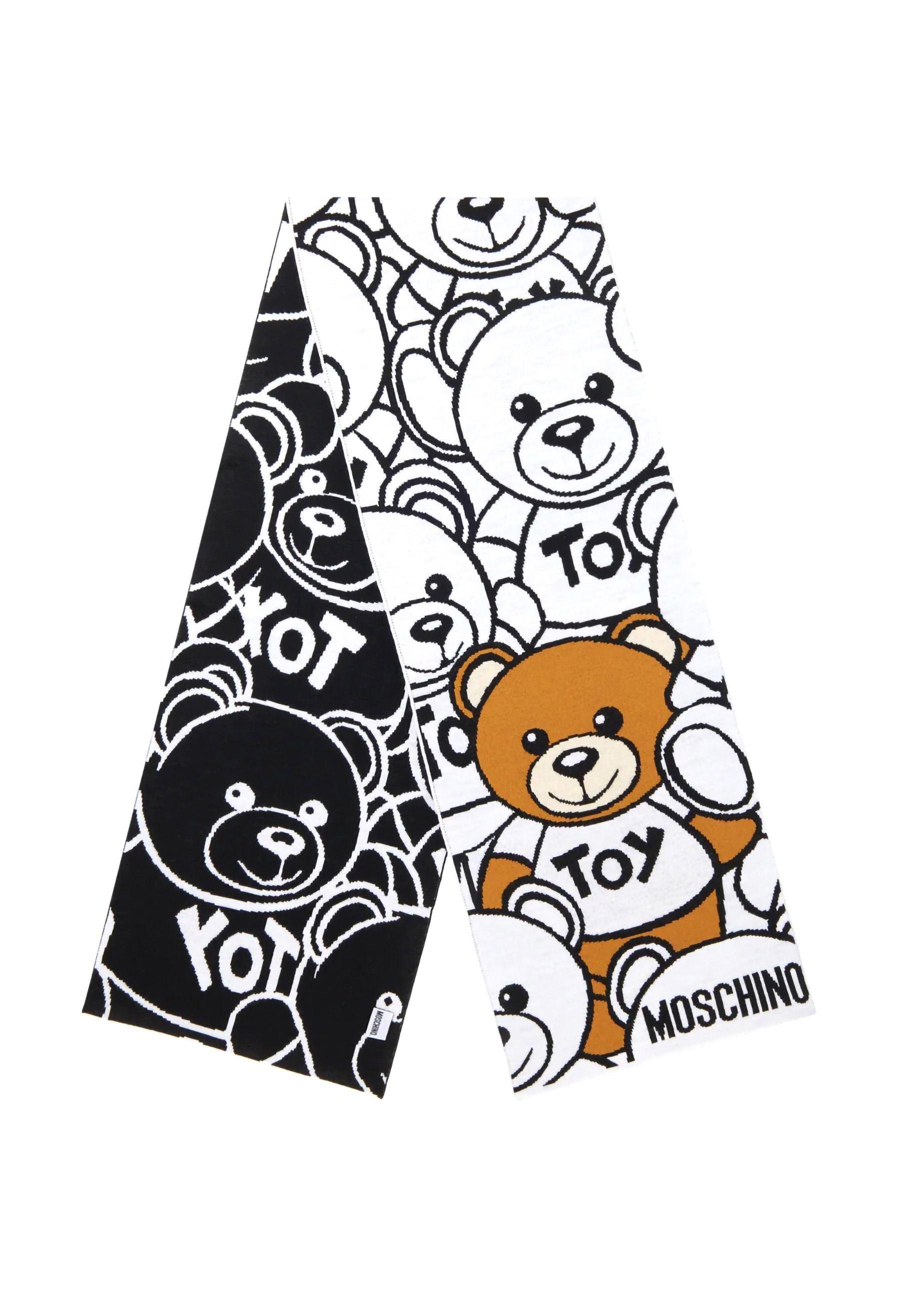 MOSCHINO Sciarpa Teddy Donna White M30778-M2950 - Sandrini Calzature e Abbigliamento