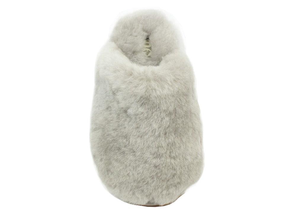 MOU Closed Toe Fur Slipper Solid Color Sand - Sandrini Calzature e Abbigliamento