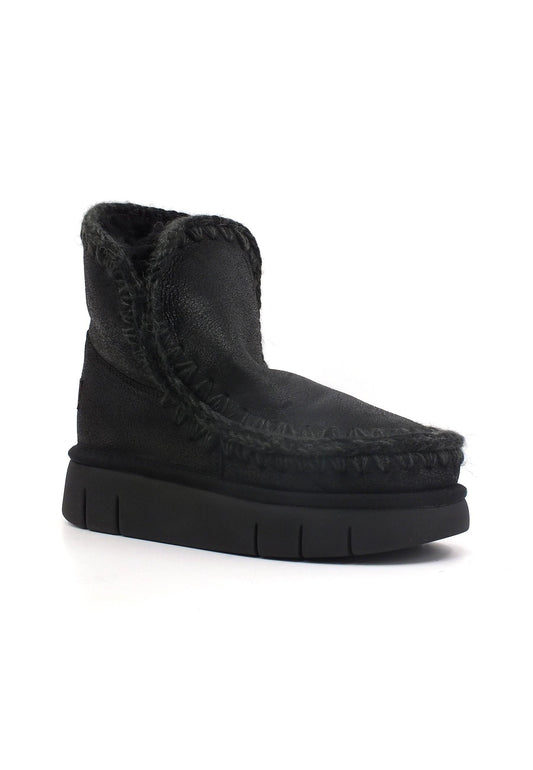 MOU Eskimo 18 Bounce Stivaletto Pelo Donna Black Grey MU.FW531002B - Sandrini Calzature e Abbigliamento