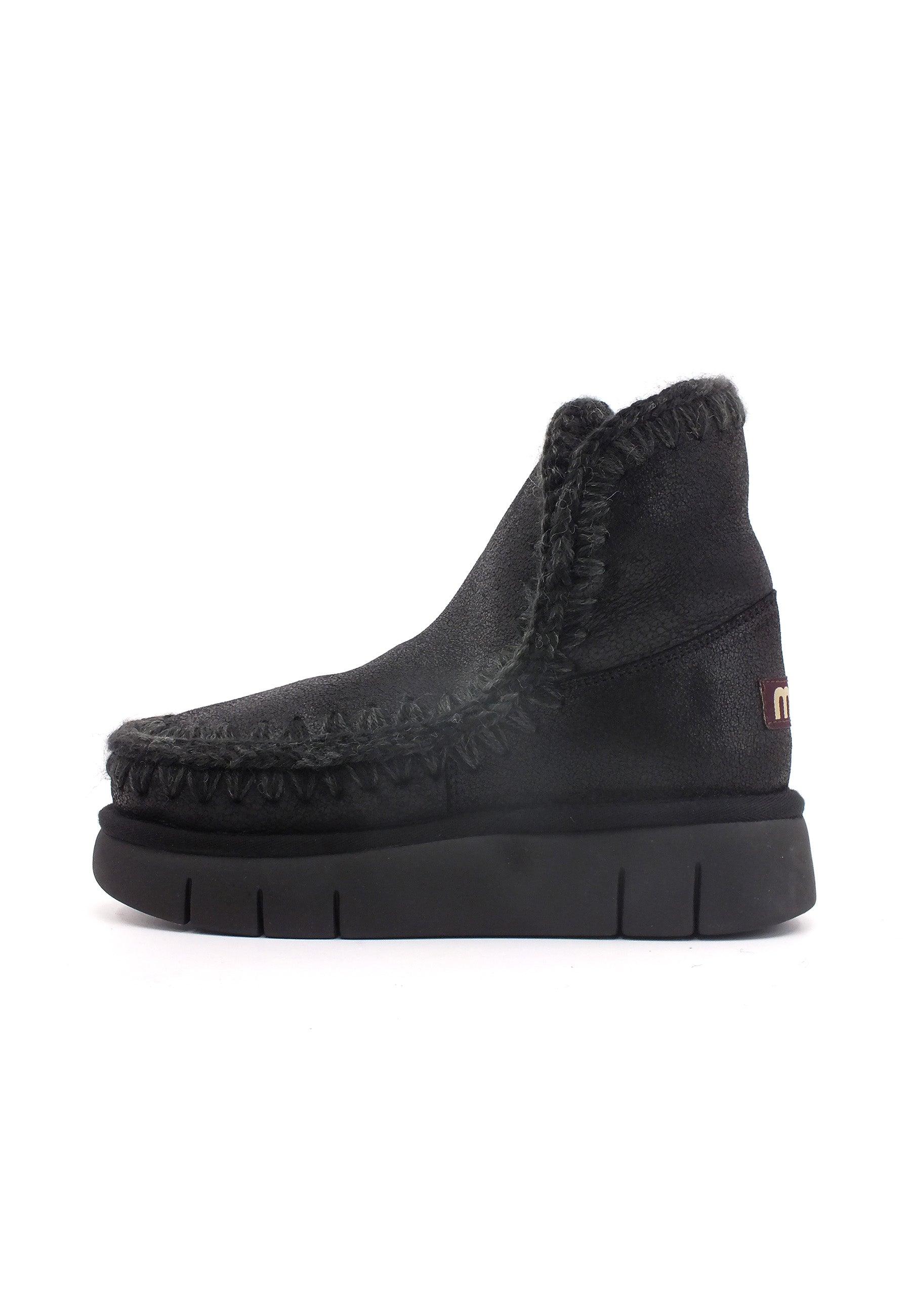 MOU Eskimo 18 Bounce Stivaletto Pelo Donna Black Grey MU.FW531002B - Sandrini Calzature e Abbigliamento
