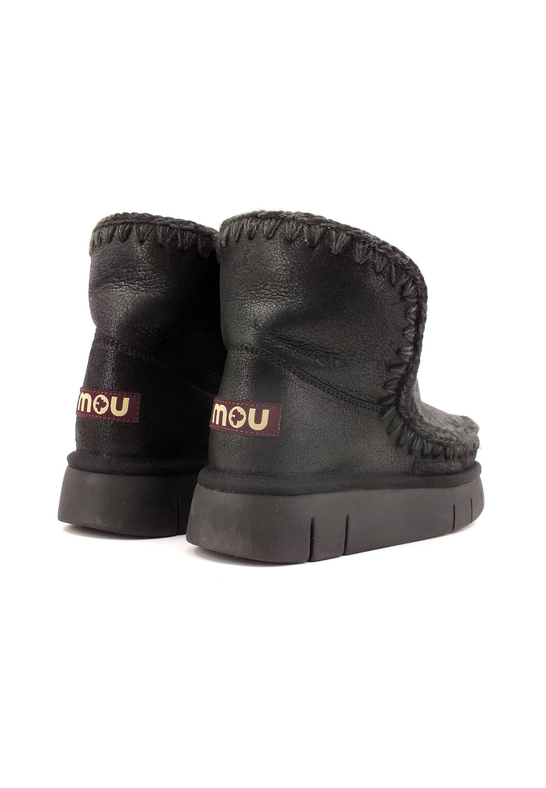 MOU Eskimo 18 Bounce Stivaletto Pelo Donna Black Grey MU.FW531002B - Sandrini Calzature e Abbigliamento