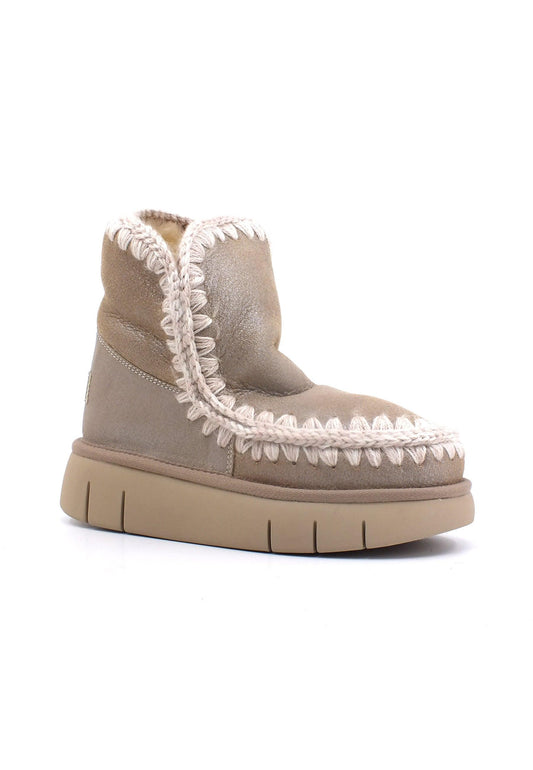 MOU Eskimo 18 Bounce Stivaletto Pelo Donna Stone Metal MU.FW531002B - Sandrini Calzature e Abbigliamento