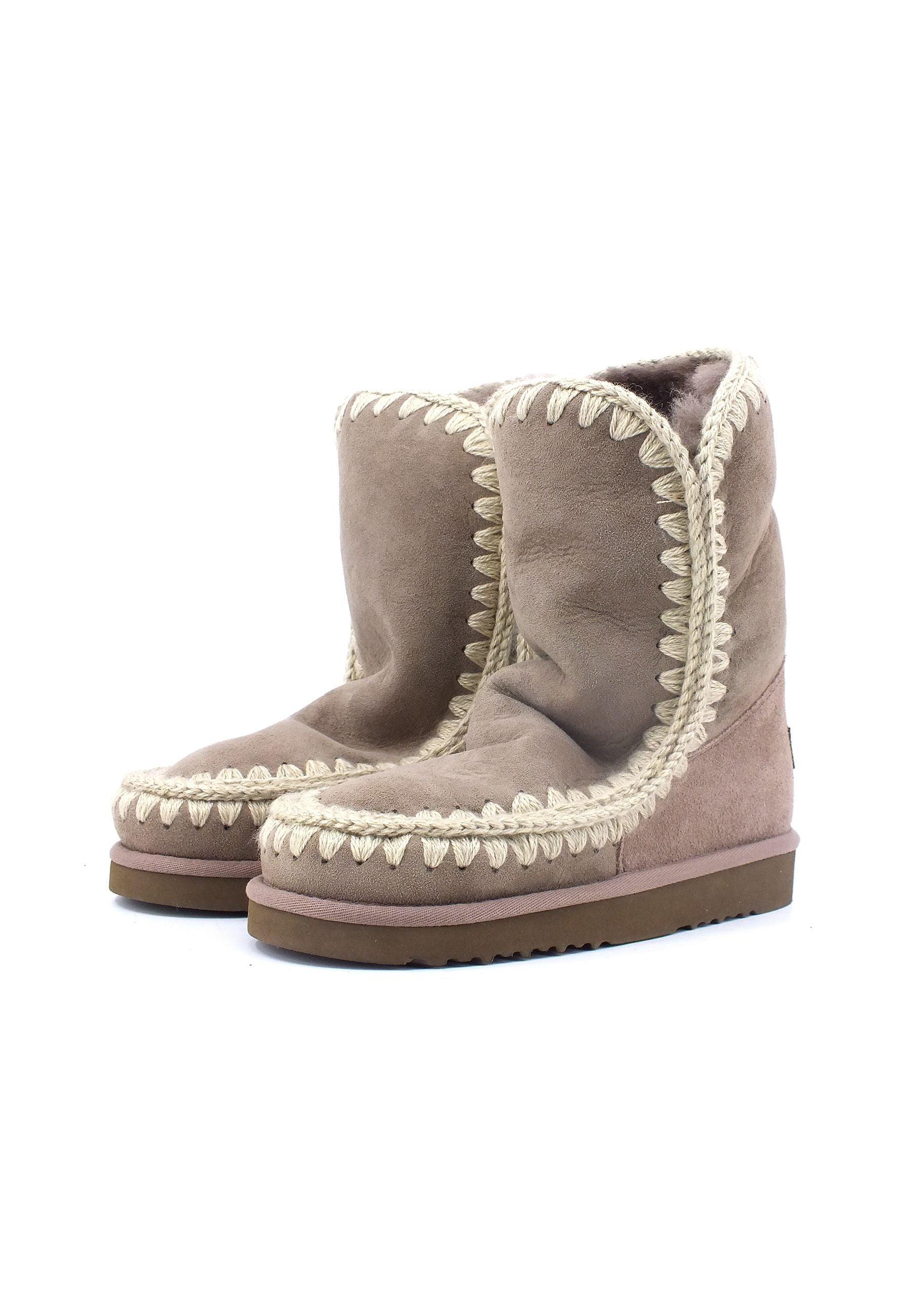 MOU Eskimo Boot Stivaletto Pelo Donna Elgry Grey MU.FW101000A - Sandrini Calzature e Abbigliamento