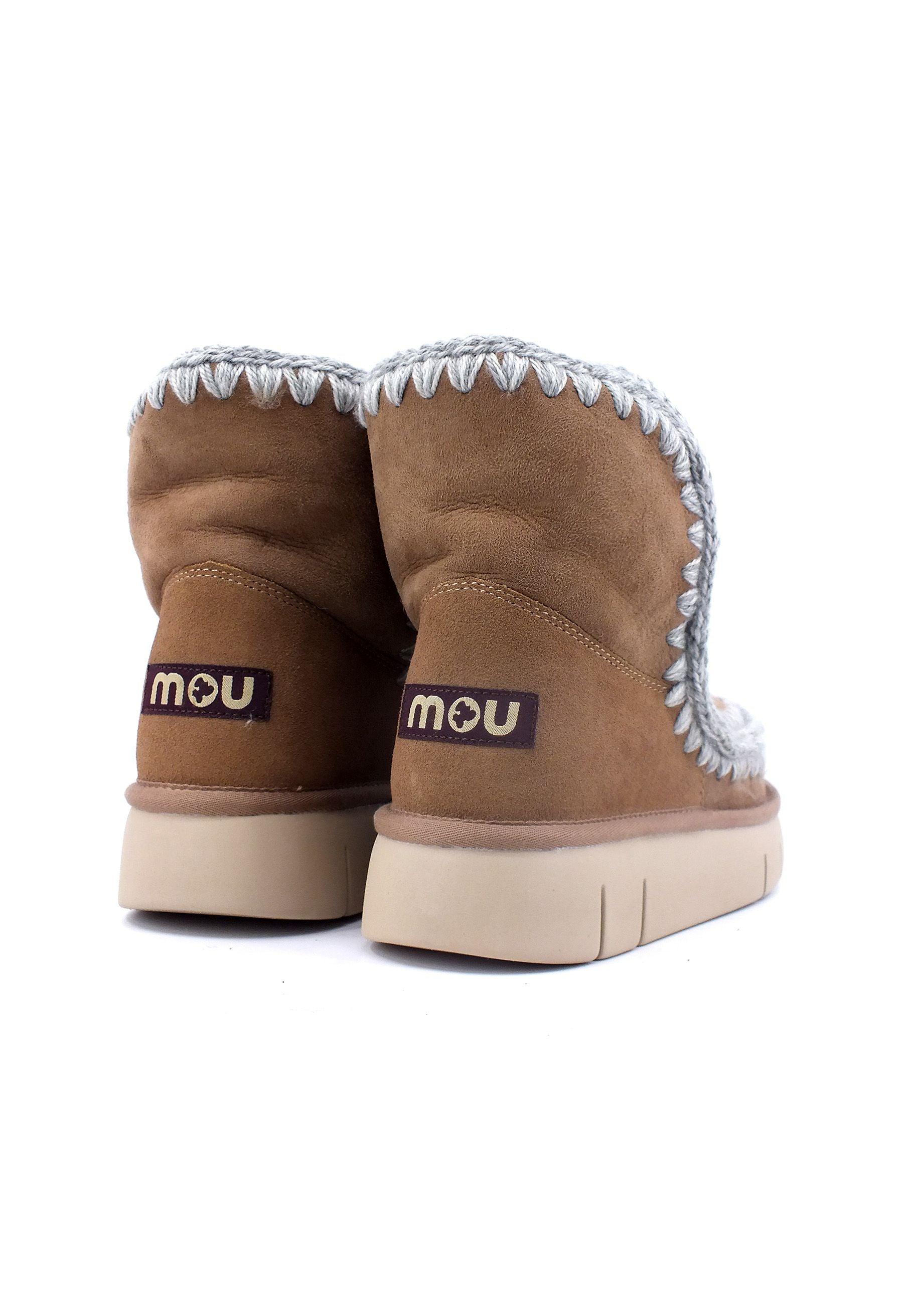 MOU Eskimo Bounce Stivaletto Pelo Donna Dark Stone Marrone MU.FW531002A - Sandrini Calzature e Abbigliamento