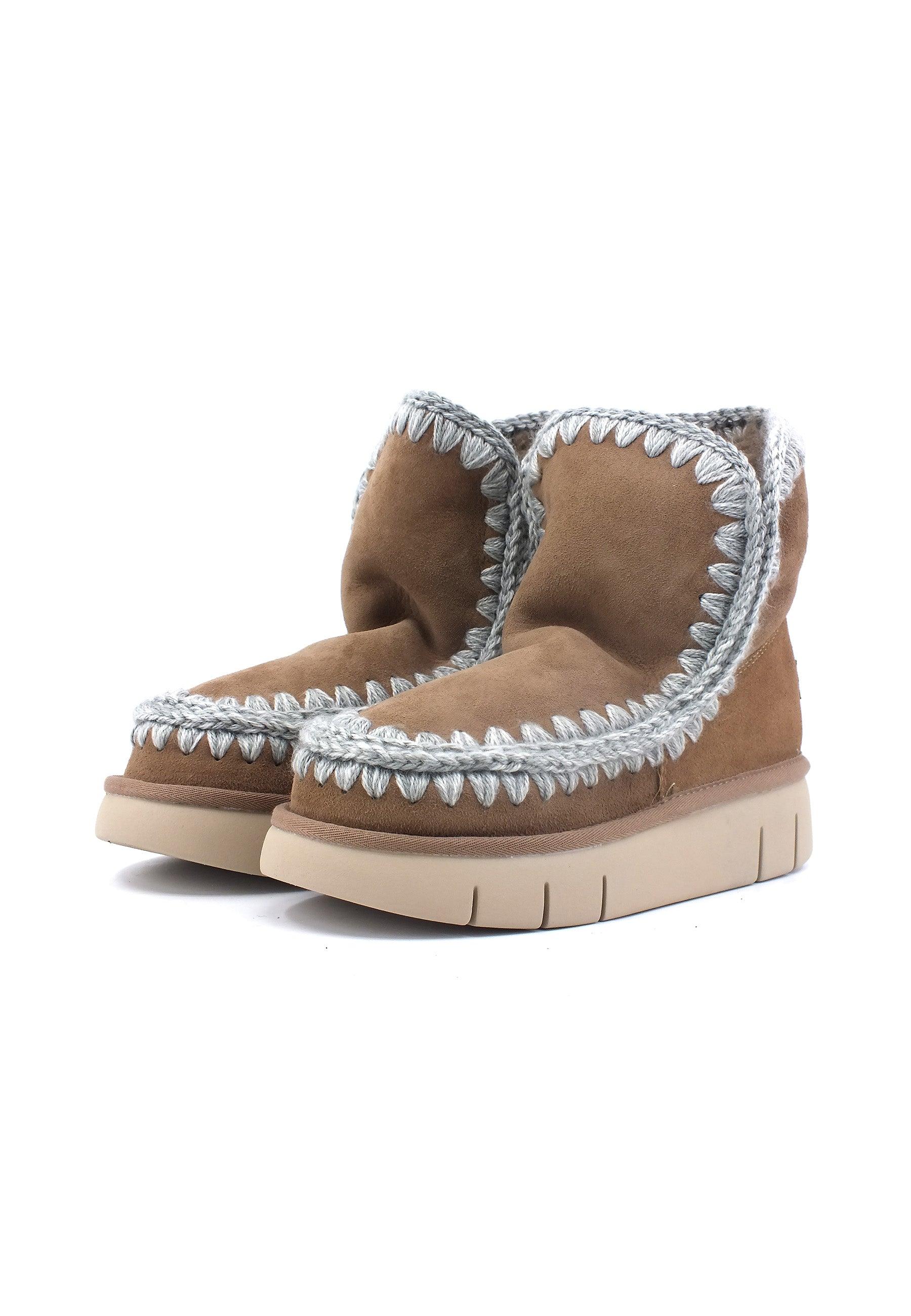 MOU Eskimo Bounce Stivaletto Pelo Donna Dark Stone Marrone MU.FW531002A - Sandrini Calzature e Abbigliamento