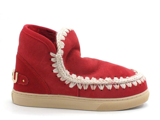 MOU Eskimo Sneaker Big Metal Logo Stivale Pelo Red Chili Pepper MU.FW111008A - Sandrini Calzature e Abbigliamento