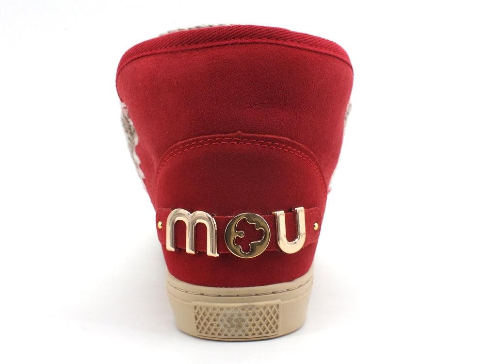 MOU Eskimo Sneaker Big Metal Logo Stivale Pelo Red Chili Pepper MU.FW111008A - Sandrini Calzature e Abbigliamento