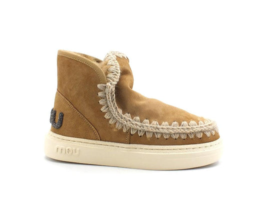 MOU Eskimo Sneaker Bold Glitter Logo Stivaletto Pelo Tobacco MU.FW411001A - Sandrini Calzature e Abbigliamento