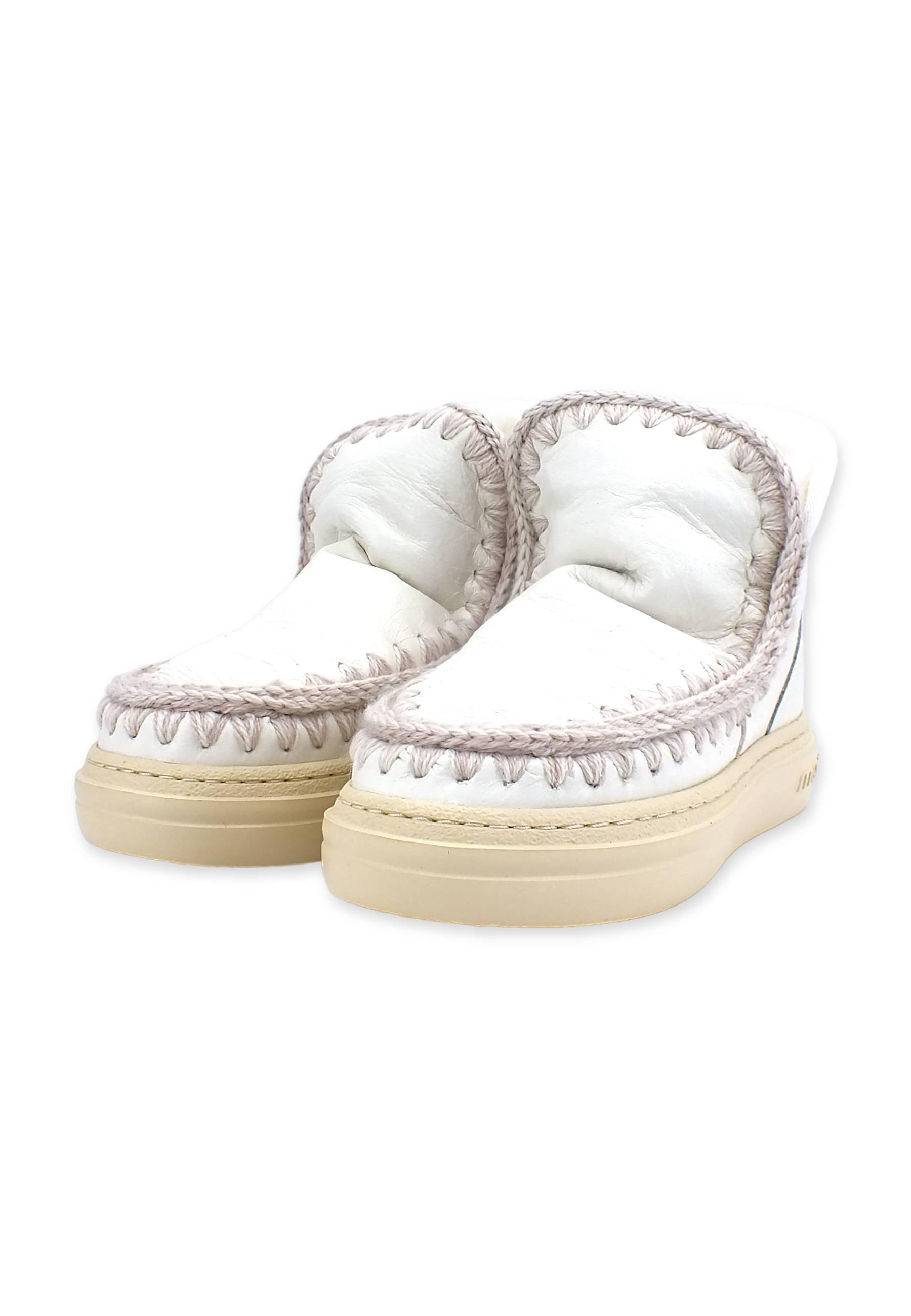MOU Eskimo Sneaker Bold Stivaletto Pelo Donna WHWHI Waxi White - Sandrini Calzature e Abbigliamento
