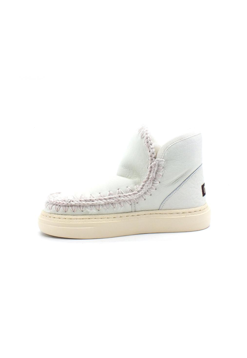 MOU Eskimo Sneaker Bold Stivaletto Pelo Nubuk White - Sandrini Calzature e Abbigliamento