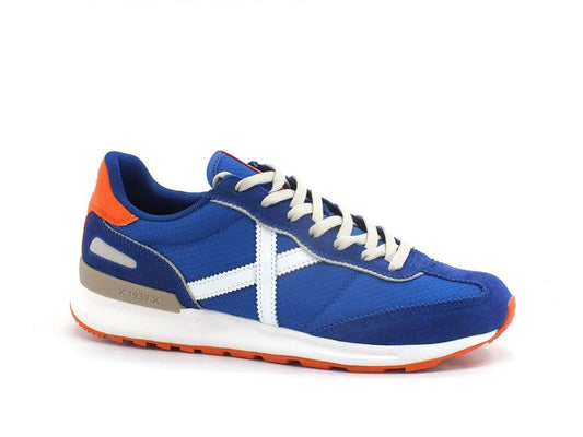 MUNICH Dynamo 44 Sneaker Blue White Orange 8700044 - Sandrini Calzature e Abbigliamento