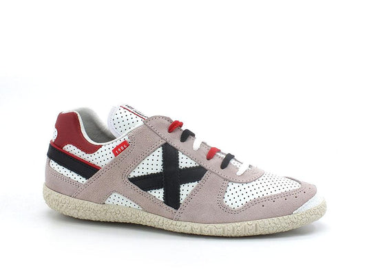 MUNICH Goal 1547 Sneaker White Grey Black Red 8001547 - Sandrini Calzature e Abbigliamento