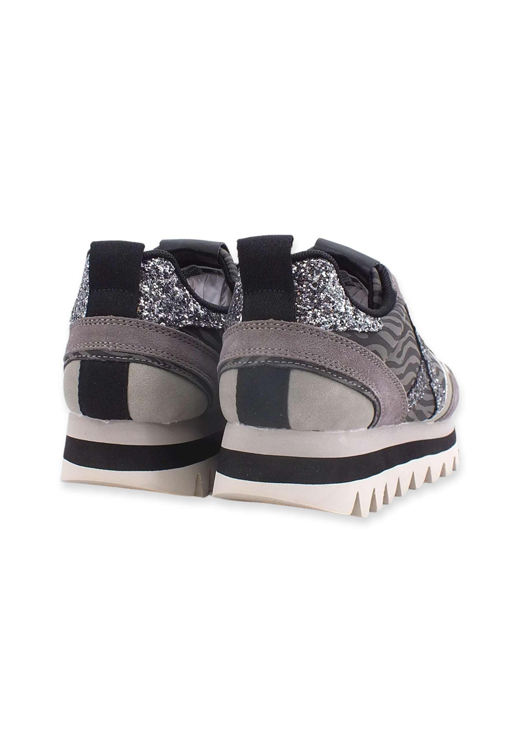 MUNICH Ripple 39 Sneaker Donna Grey Zebra Glitter 8765039 - Sandrini Calzature e Abbigliamento