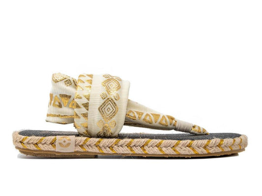 NALHO Ganika Inca Fantasy Sandalo White NA.0013 - Sandrini Calzature e Abbigliamento