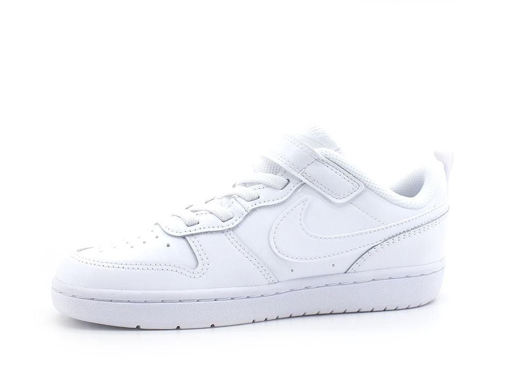 NIKE Court Borough Low 2 (PSV) Sneaker White BQ5451-100 - Sandrini Calzature e Abbigliamento