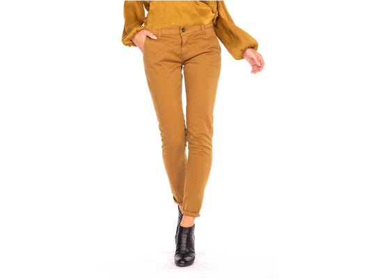 NO-NA' Pantalone Tasca Francese Giallo Curry 3622 T85 - Sandrini Calzature e Abbigliamento
