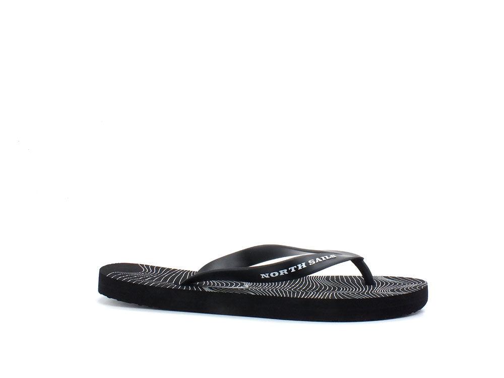NORTH SAILS Ciabatta Infradito Gomma Black Nero SANDYOPTICAL081 - Sandrini Calzature e Abbigliamento