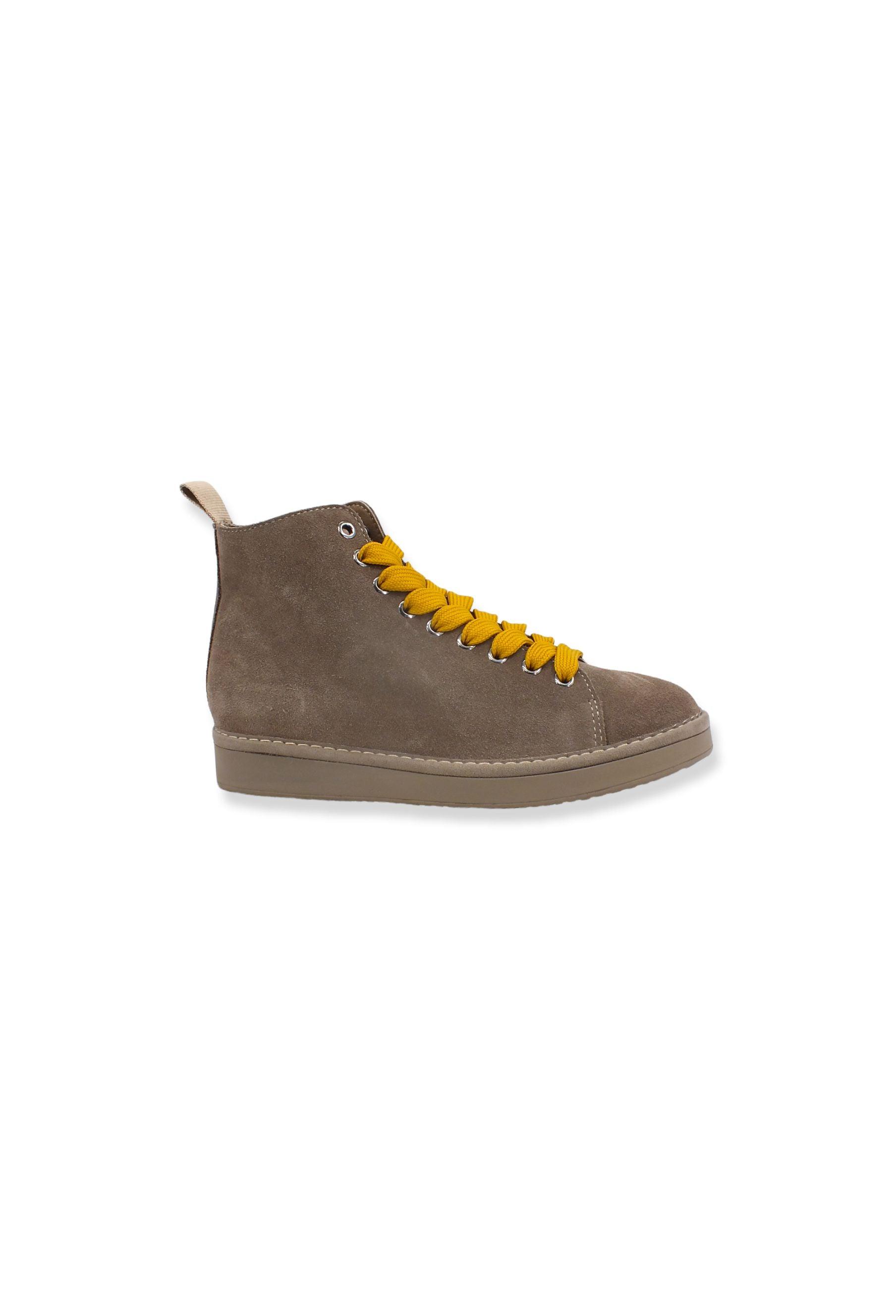 PAN CHIC Ankle Boot Sneaker Donna Beige Walnut Tellow P01W1400200005 - Sandrini Calzature e Abbigliamento
