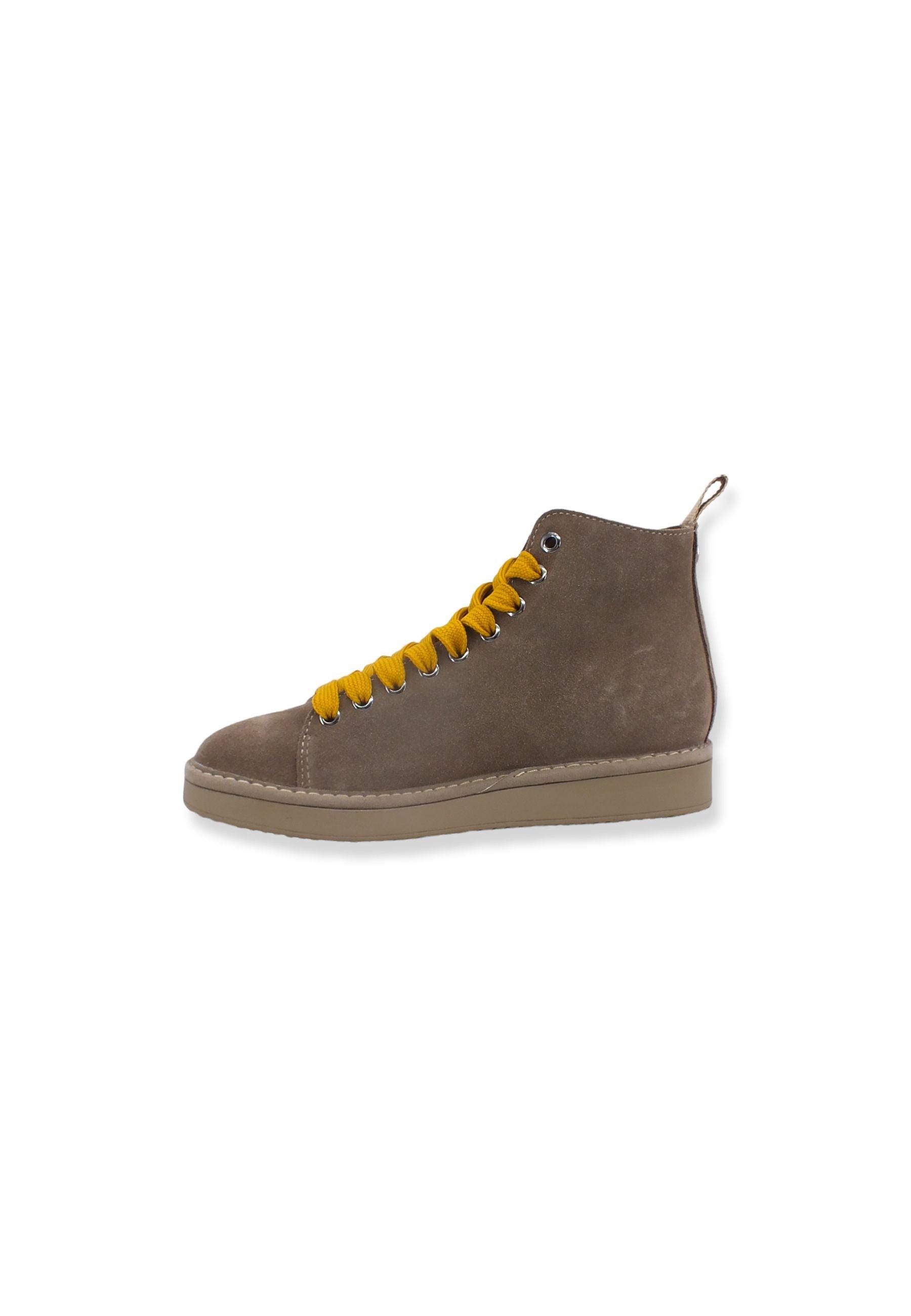 PAN CHIC Ankle Boot Sneaker Donna Beige Walnut Tellow P01W1400200005 - Sandrini Calzature e Abbigliamento