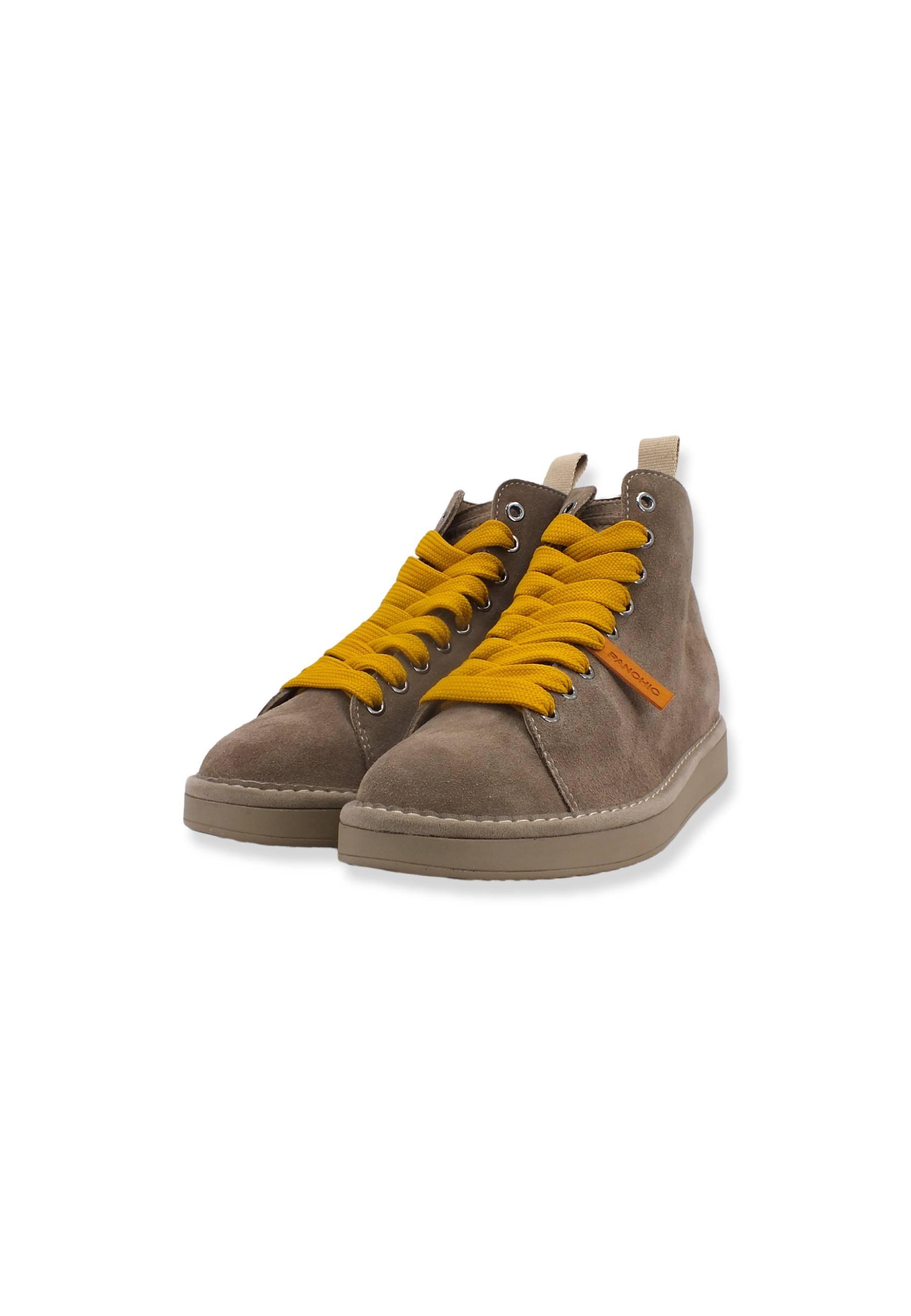 PAN CHIC Ankle Boot Sneaker Donna Beige Walnut Tellow P01W1400200005 - Sandrini Calzature e Abbigliamento